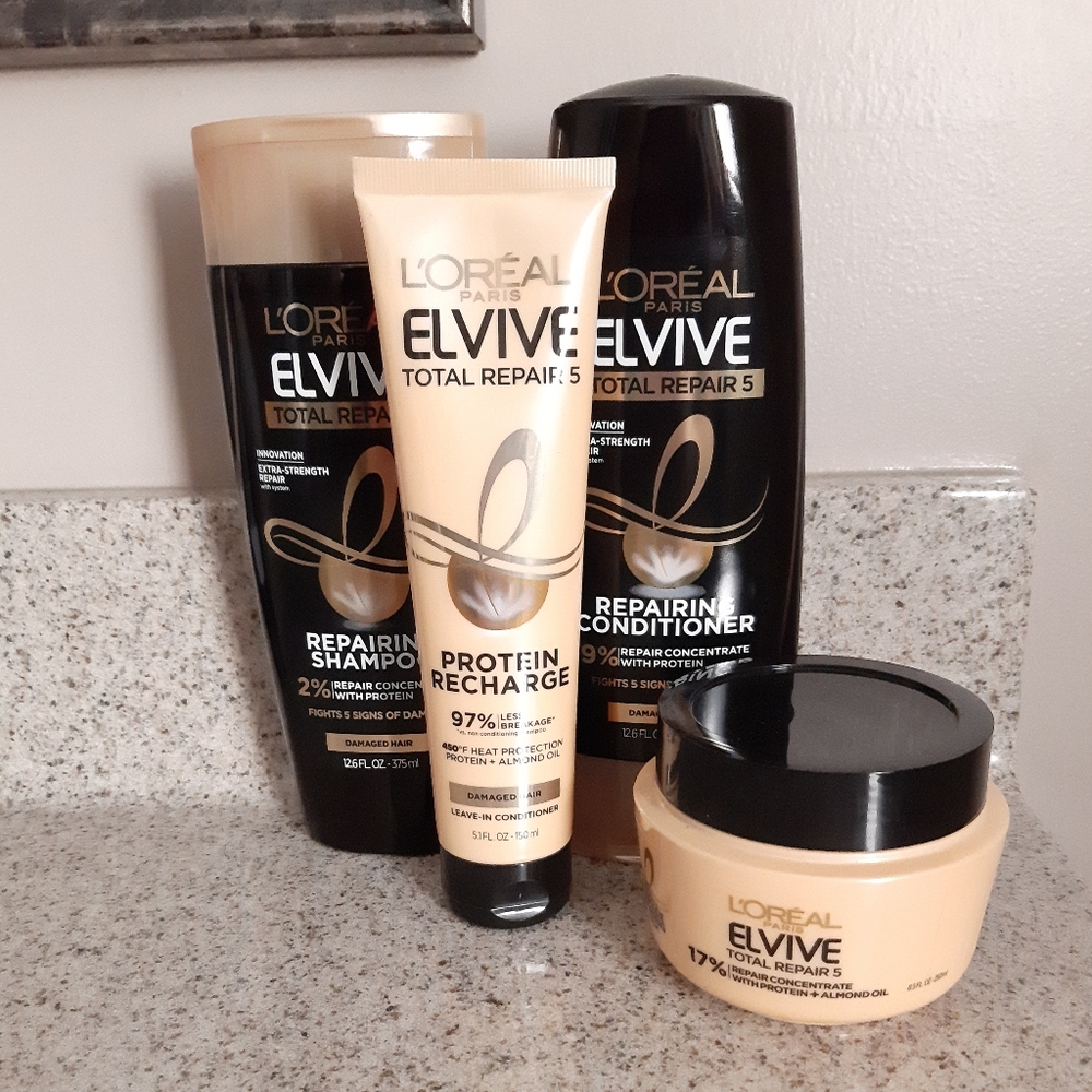 L'oreal Paris Elvive Total Repair 5 Haircare Bundle - Picture 3 of 12